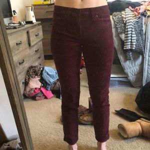 J. Crew Factory maroon cords